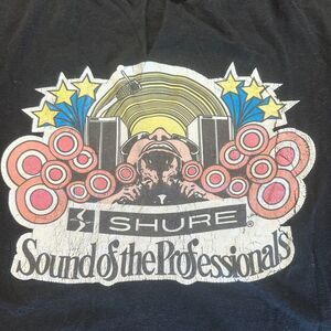 VTG 70s Shure Microphone ‘Sound Of The Professionals’ Psych-T Cut up Tee T-Shirt